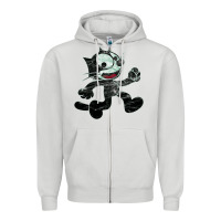 Dove Grey felix Zipper Hoodie - linhVisuals