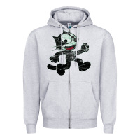 Heather Grey felix Zipper Hoodie - linhVisuals