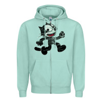 Seafoam felix Zipper Hoodie - linhVisuals