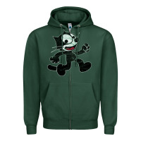 Sports Green felix Zipper Hoodie - linhVisuals