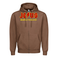 Chestnut jesus rocks highway to heaven Zipper Hoodie - linhVisuals