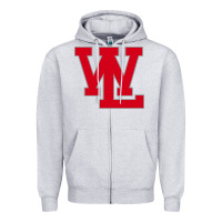 Heather Grey west lafayette junior senior high school Zipper Hoodie - linhVisuals