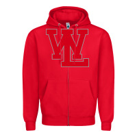Red west lafayette junior senior high school Zipper Hoodie - linhVisuals