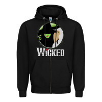 Black vintage musical wicked Zipper Hoodie - linhVisuals