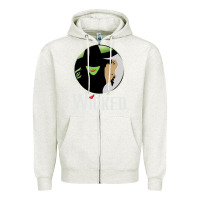 Oatmeal Heather vintage musical wicked Zipper Hoodie - linhVisuals