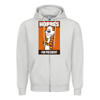 Dove Grey hobbes for president Zipper Hoodie - linhVisuals