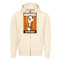 Sandshell hobbes for president Zipper Hoodie - linhVisuals