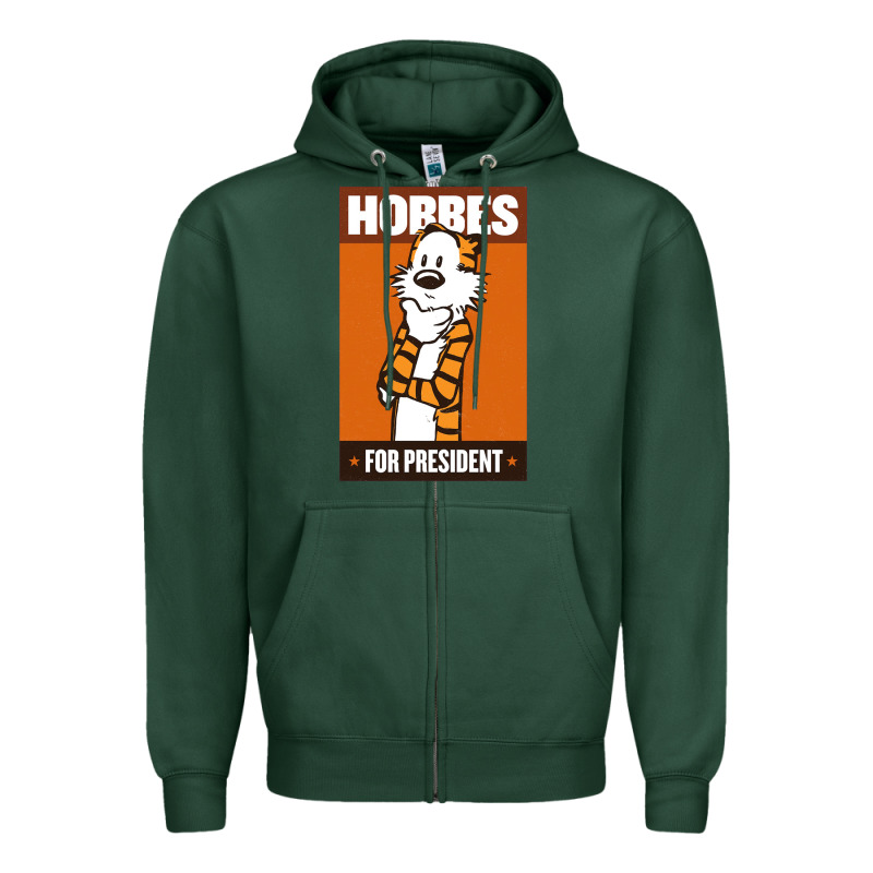 Hobbes For President Zipper Hoodie by linhVisuals | Teevron