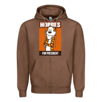 Chestnut hobbes for president Zipper Hoodie - linhVisuals