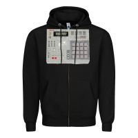 Black akai mpc2000 Zipper Hoodie - linhVisuals