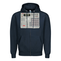 Navy akai mpc2000 Zipper Hoodie - linhVisuals