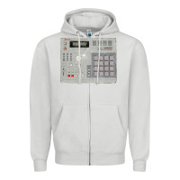 Dove Grey akai mpc2000 Zipper Hoodie - linhVisuals