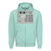Seafoam akai mpc2000 Zipper Hoodie - linhVisuals