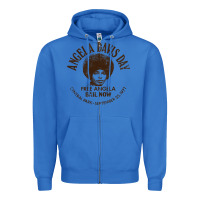 True Royal angela davis day 70s black rights Zipper Hoodie - linhVisuals