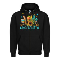 Black kindergarten Zipper Hoodie - JahusDesignShop