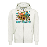 Oatmeal Heather kindergarten Zipper Hoodie - JahusDesignShop