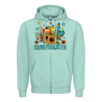 Seafoam kindergarten Zipper Hoodie - JahusDesignShop