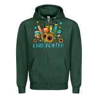 Sports Green kindergarten Zipper Hoodie - JahusDesignShop