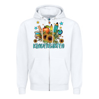 White kindergarten Zipper Hoodie - JahusDesignShop