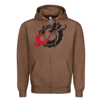 Chestnut MSUM Dragons, Gear Zipper Hoodie - linhVisuals