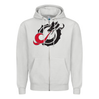 Dove Grey MSUM Dragons, Gear Zipper Hoodie - linhVisuals