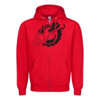 Red MSUM Dragons, Gear Zipper Hoodie - linhVisuals