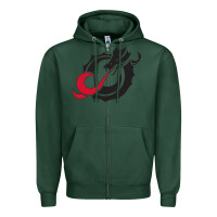 Sports Green MSUM Dragons, Gear Zipper Hoodie - linhVisuals