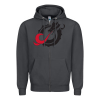 Smoke MSUM Dragons, Gear Zipper Hoodie - linhVisuals