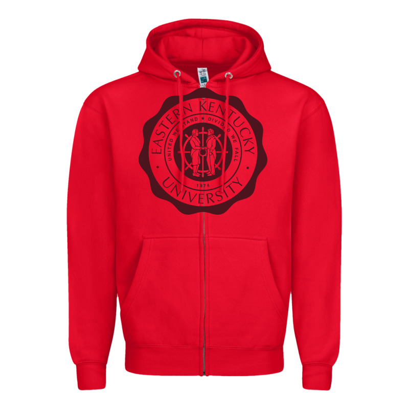 Eastern Kentucky University Zipper Hoodie by linhVisuals | Teevron