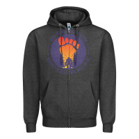 Charcoal Heather bigfoot t  shirt bigfoot lives design t  shirt Zipper Hoodie - linhVisuals