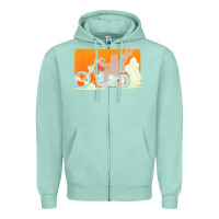Seafoam bigfoot t  shirt bigfoot riding motorcycle for biker sasquatch chick t Zipper Hoodie - linhVisuals