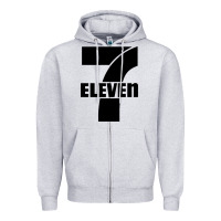 Heather Grey 7 elevenn Zipper Hoodie - linhVisuals
