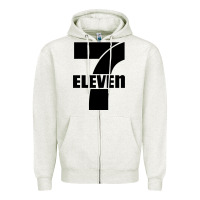 Oatmeal Heather 7 elevenn Zipper Hoodie - linhVisuals