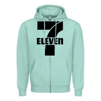 Seafoam 7 elevenn Zipper Hoodie - linhVisuals