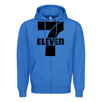 True Royal 7 elevenn Zipper Hoodie - linhVisuals