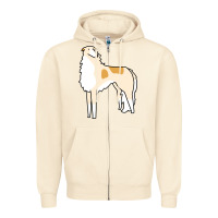 Sandshell borzoi Zipper Hoodie - linhVisuals