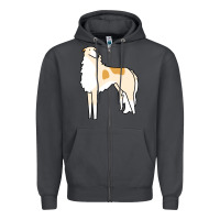 Borzoi Zipper Hoodie | Teevron