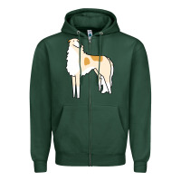 Sports Green borzoi Zipper Hoodie - linhVisuals