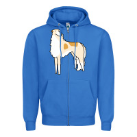 True Royal borzoi Zipper Hoodie - linhVisuals