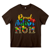Chocolate Brown proud autism mom Heavy Core Tee - CowGirlArtShop