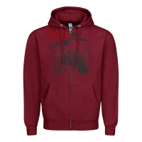 Burgundy old crow medicine show Zipper Hoodie - linhVisuals