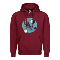 Burgundy old crow medicine show Zipper Hoodie - linhVisuals