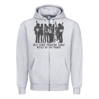 Heather Grey old crow medicine show Zipper Hoodie - linhVisuals