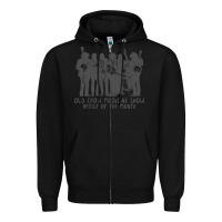 Black old crow medicine show Zipper Hoodie - linhVisuals