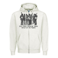 Oatmeal Heather old crow medicine show Zipper Hoodie - linhVisuals