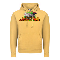 Vintage Mustard halloween baby sheeps Vintage Hoodie - LillyAllenDesigns