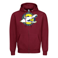 Burgundy allegheny merch Zipper Hoodie - linhVisuals