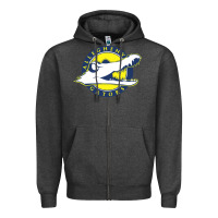 Charcoal Heather allegheny merch Zipper Hoodie - linhVisuals