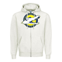 Oatmeal Heather allegheny merch Zipper Hoodie - linhVisuals