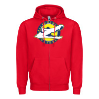Red allegheny merch Zipper Hoodie - linhVisuals